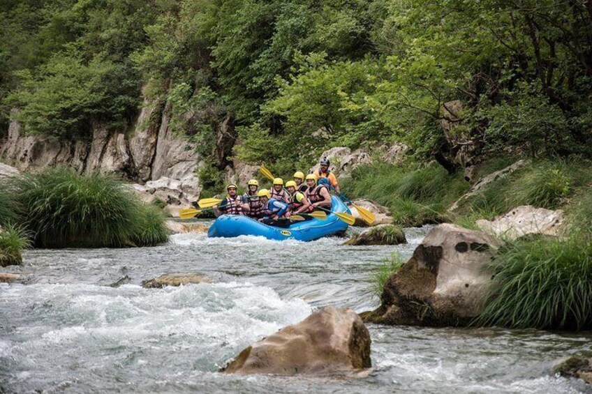 Rafting Lousios river