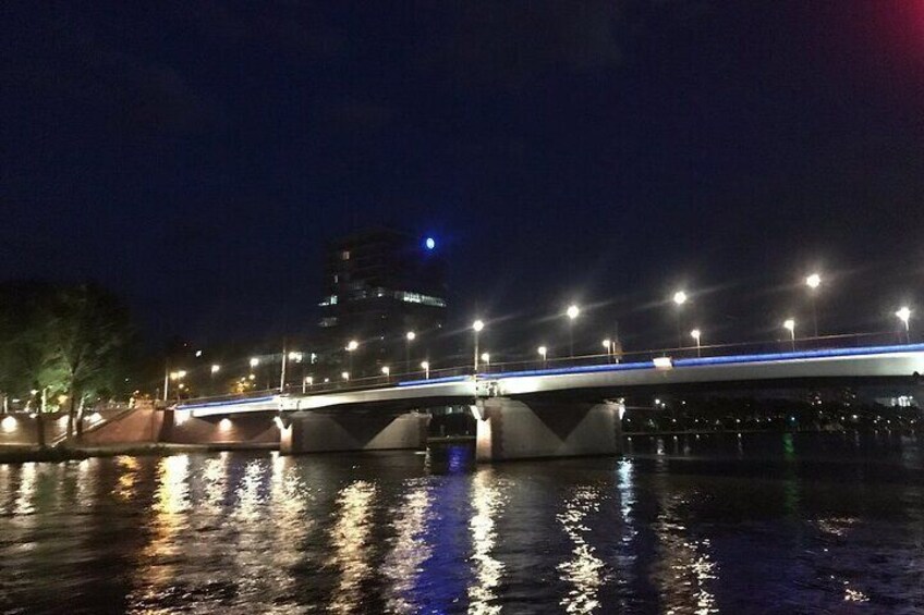 Frankfurt Nighttime Cruise on the River Main