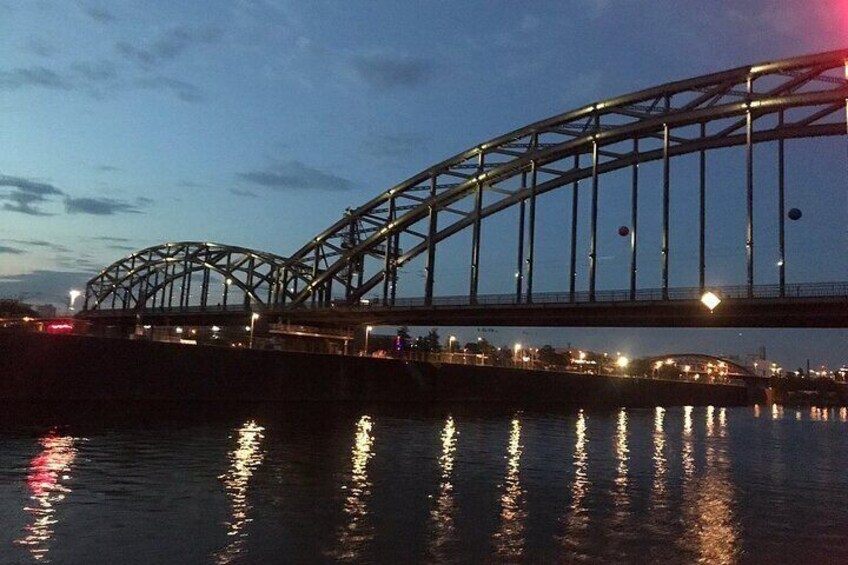 Frankfurt Nighttime Cruise on the River Main