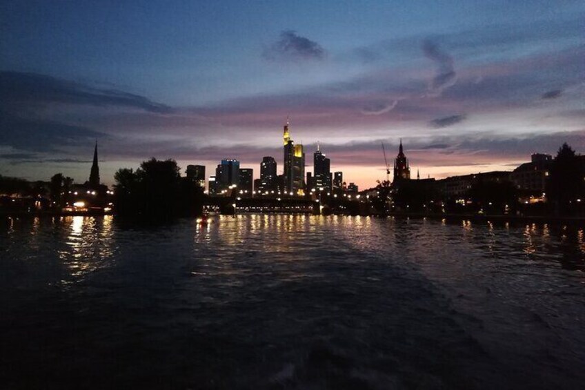 Frankfurt Nighttime Cruise on the River Main