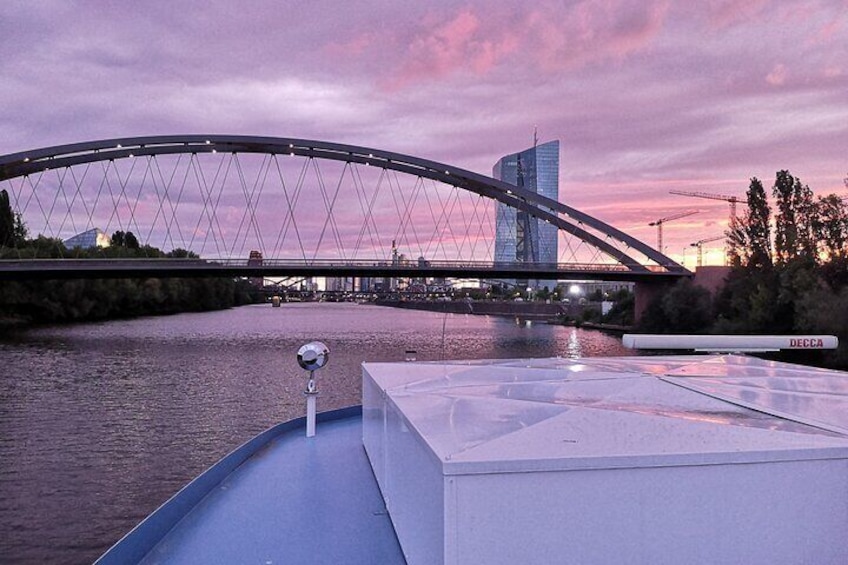 Frankfurt Nighttime Cruise on the River Main