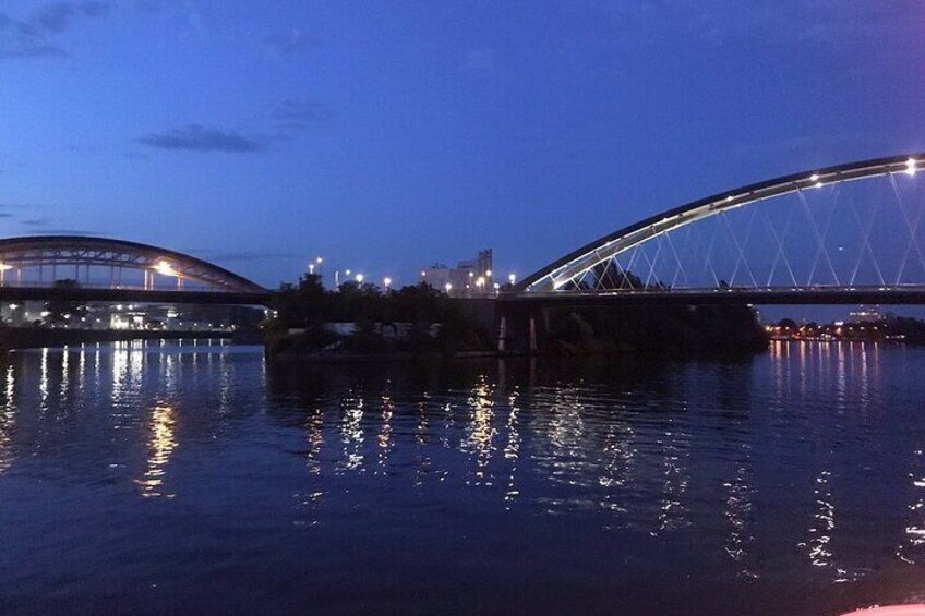 Frankfurt Nighttime Cruise on the River Main