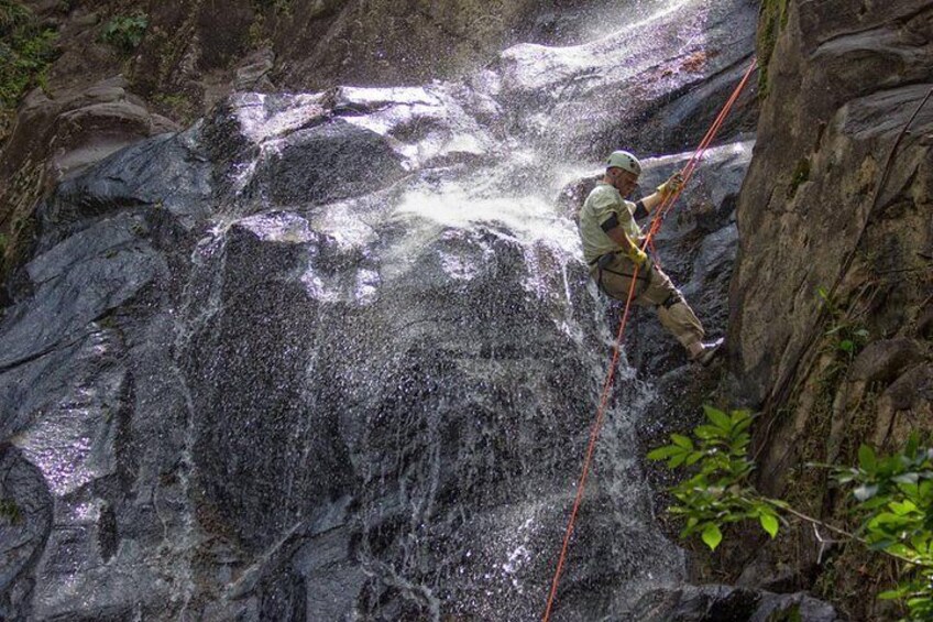 Getting wet on Bocawina Falls