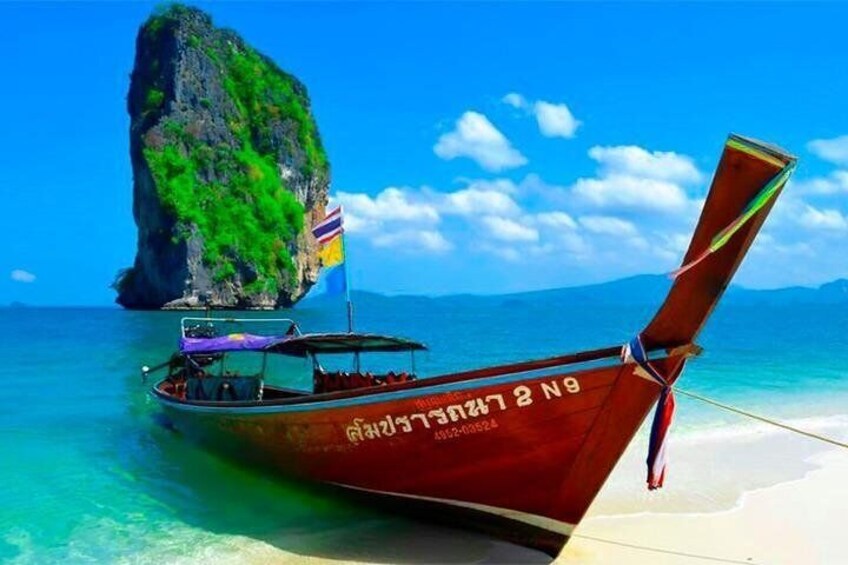 Krabi 4 Island & Sunset Tour By Long Tail Boat + Dinner