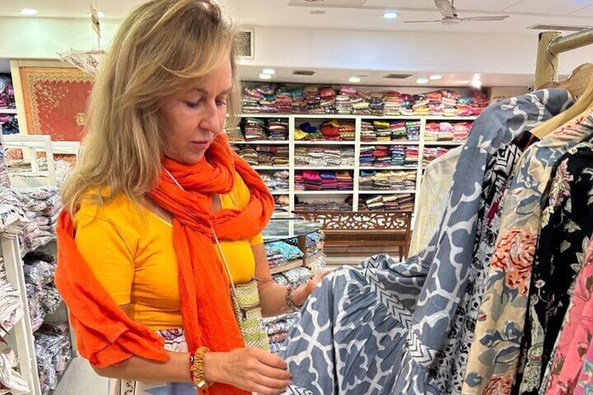 Doing textile shopping