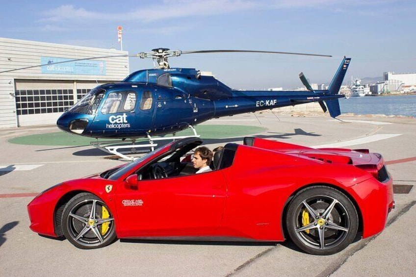 Supercar & Helicopter Experience in Barcelona