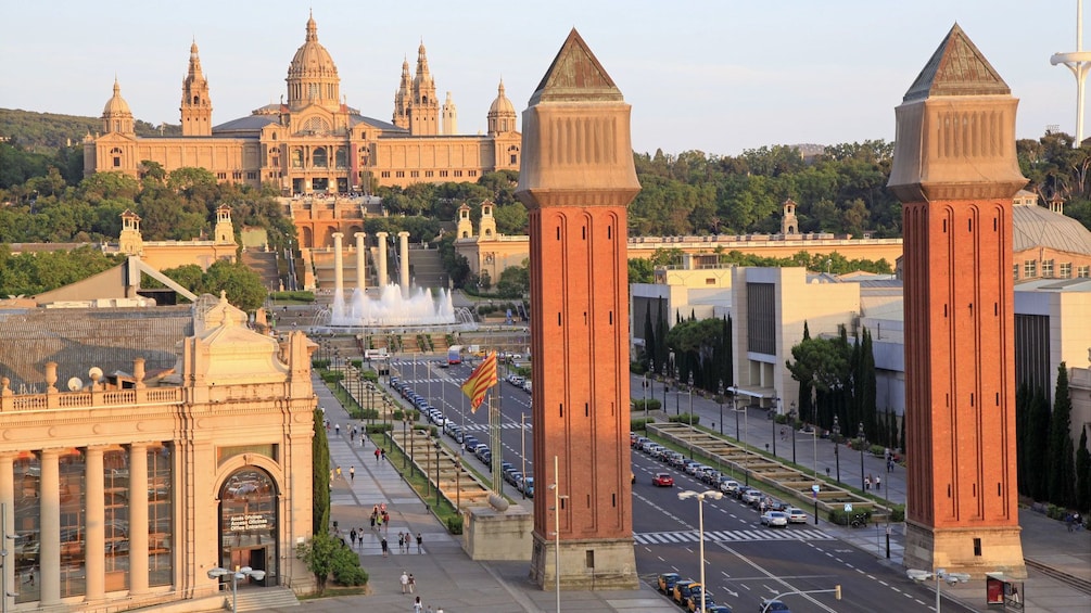 The Venetian Towers at Placa d'Espanya in Barcelona