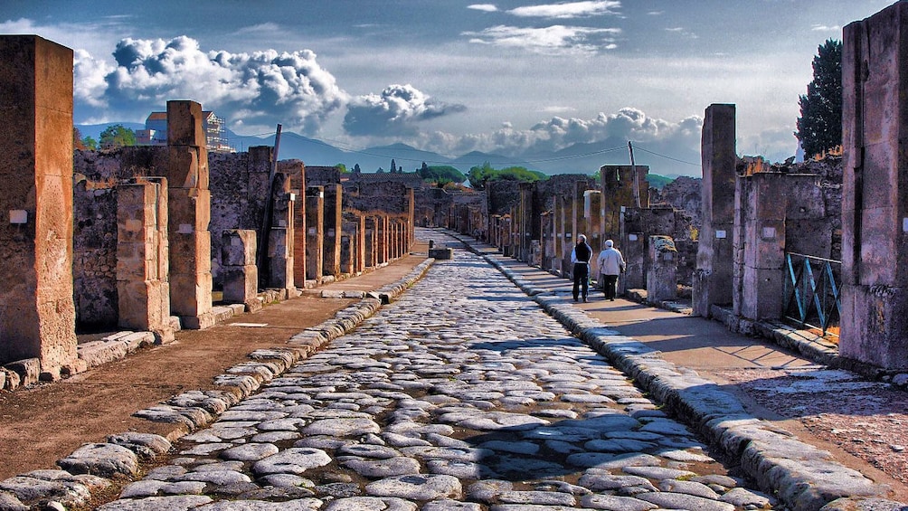 Old stone road in Naples