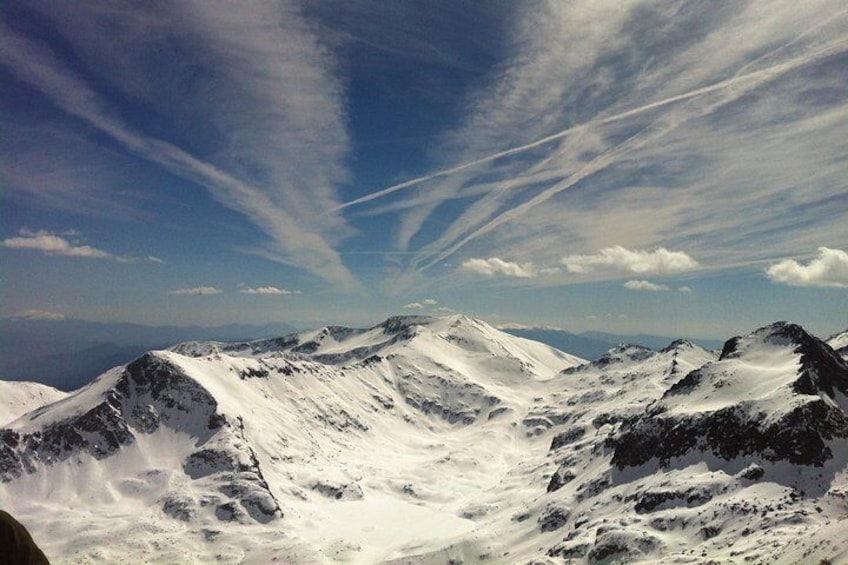 View from Bezbog peak 2645m 