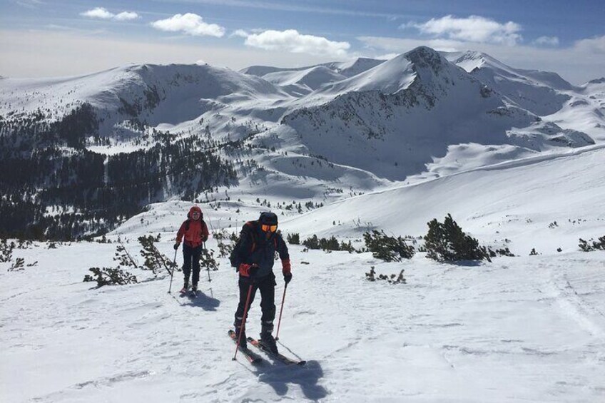 Full day Snowshoeing tour to Bezbog peak 2645 m in Pirin Mountains