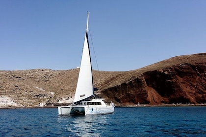 Private Luxury Caldera Cruise with a rich BBQ meal and Open Bar!