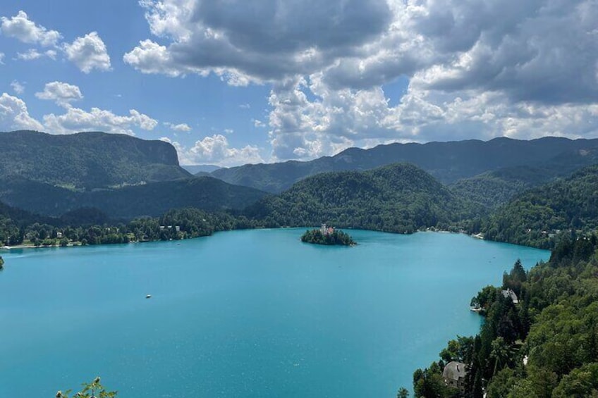 Ljubljana with Funicular, Castle and Lake Bled from Zagreb