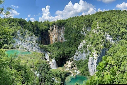 Plitvicesjöar med biljett & Rastoke Small Group Tour från Zagreb