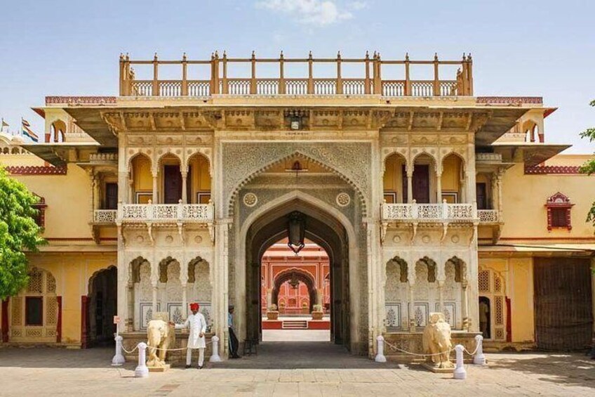 Entry gate of Maharajah's City Palace Jaipur