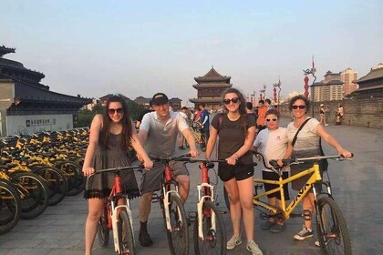 4-Hour Guided Trip: City Wall Biking and Calligraphy Class From Xi'an