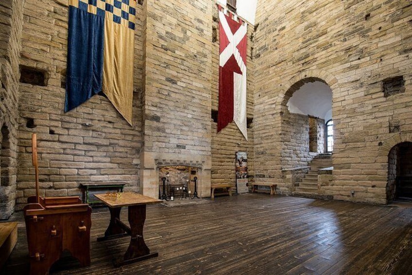 The Great Hall, Newcastle Castle Keep - Norman stone keep in the centre of Newcastle upon Tyne