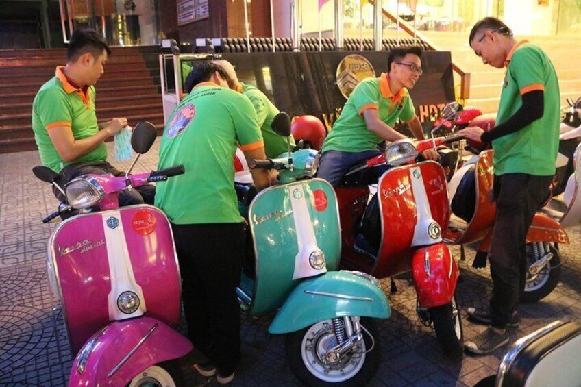 Saigon Vespa After Dark Food Tour 4 hours