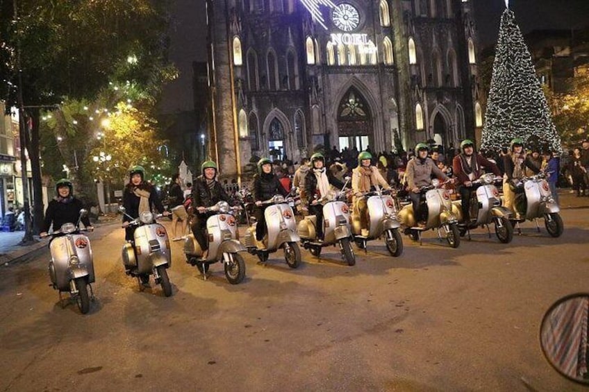 Saigon Vespa After Dark Food Tour 4 hours