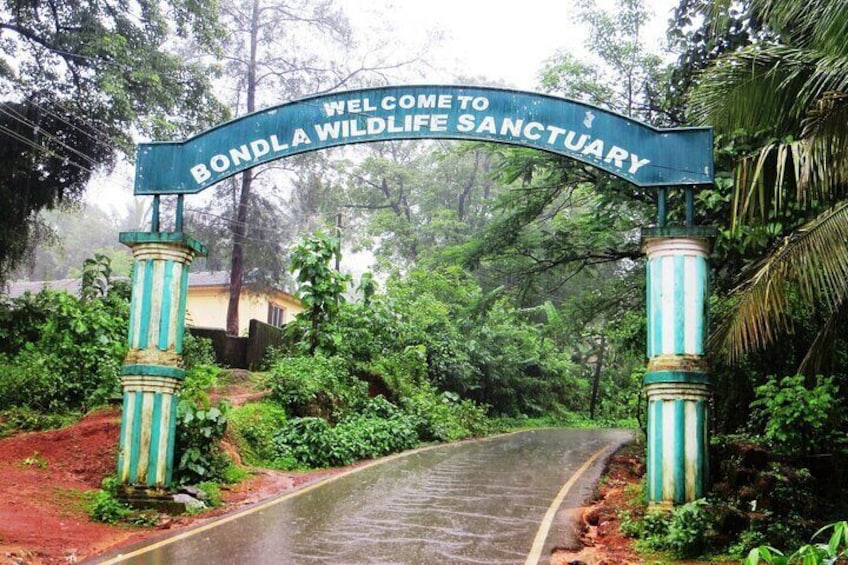 Bondla wildlife sanctuary entrance