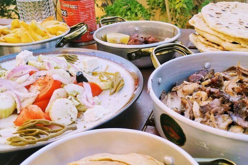 Homemade Gyros cooking class and dinner in Athens for private groups
