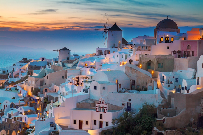 Santorini in 1 Day by Land & Sea