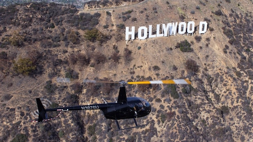 Visite en hélicoptère du panneau Hollywood