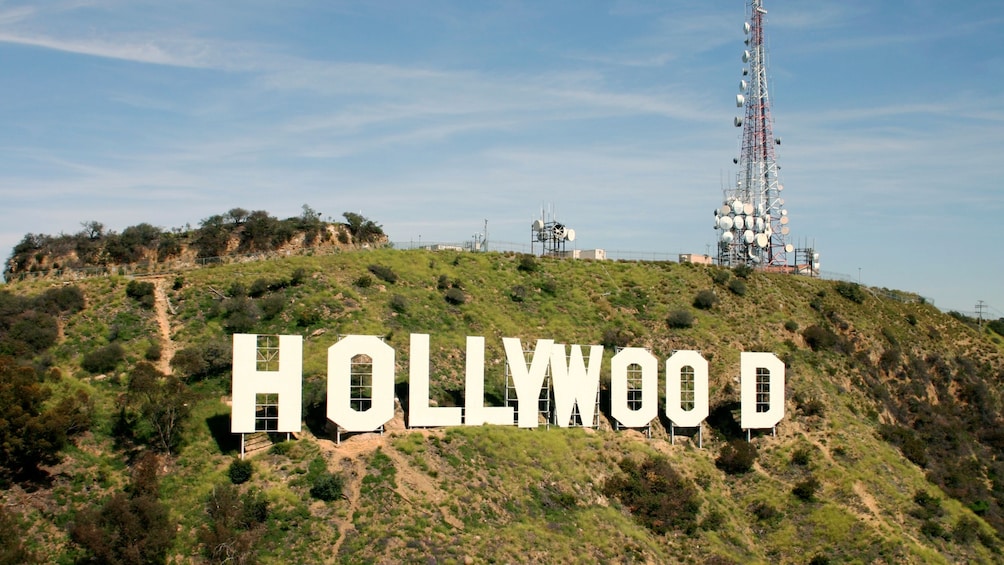 Hollywood sign on the hills in Los Angeles 