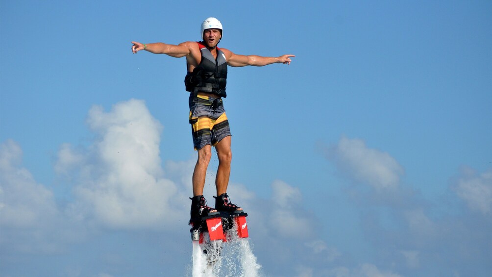 Take a Flyboarding Water Jetpack Flight. Cancun, Mexico