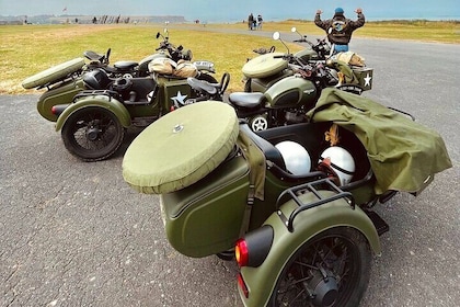 Private tour of 1 hour to 7 hours by sidecar on the D-Day beaches