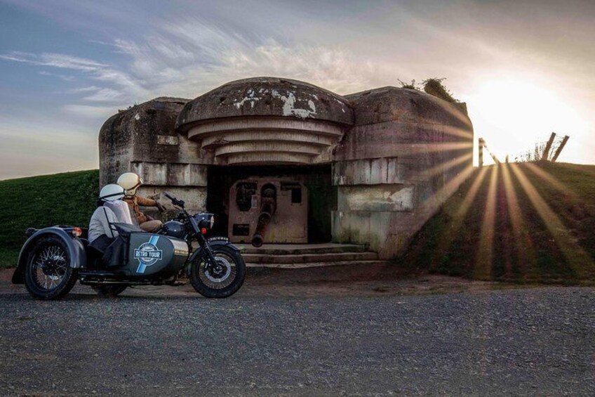 Day trip by sidecar to the landing beaches