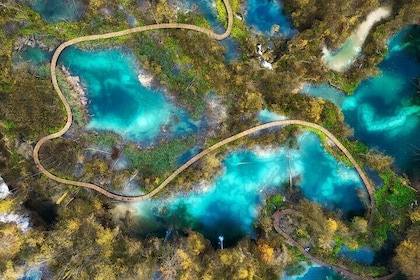 Excursion au parc national des lacs Plitvice au départ de Zagreb