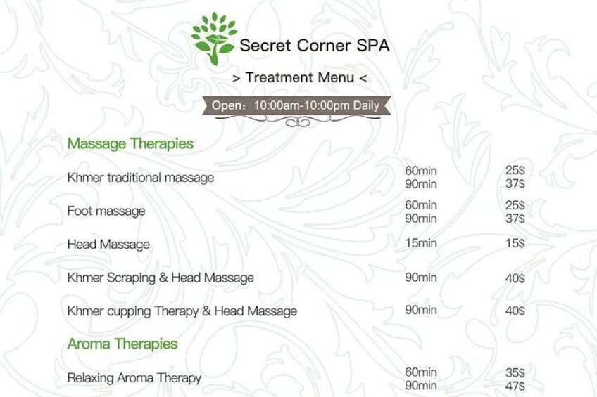 1-hour Relaxing Traditional Khmer Massage in Siem Reap