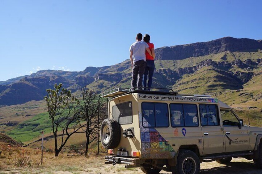 View of Sani Pass into Lesotho
