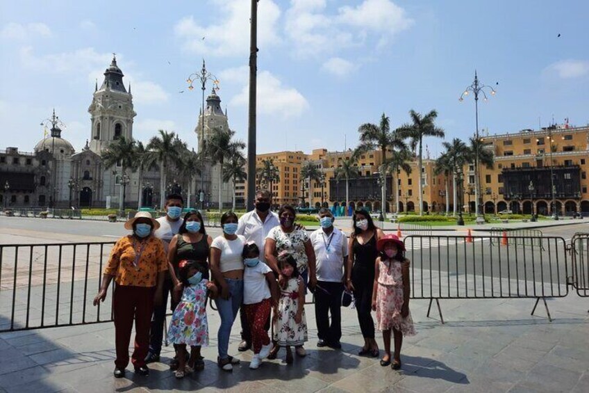 Visiting the Cathedral of Lima and the Municipal Palace