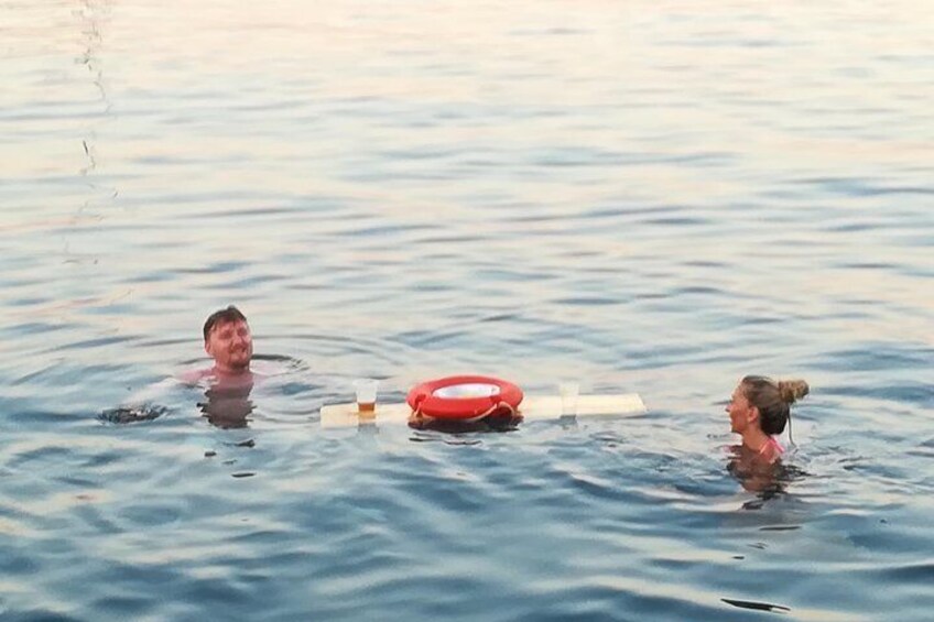Sunset Cruise with a Swimming Stop at Kalithea Bay