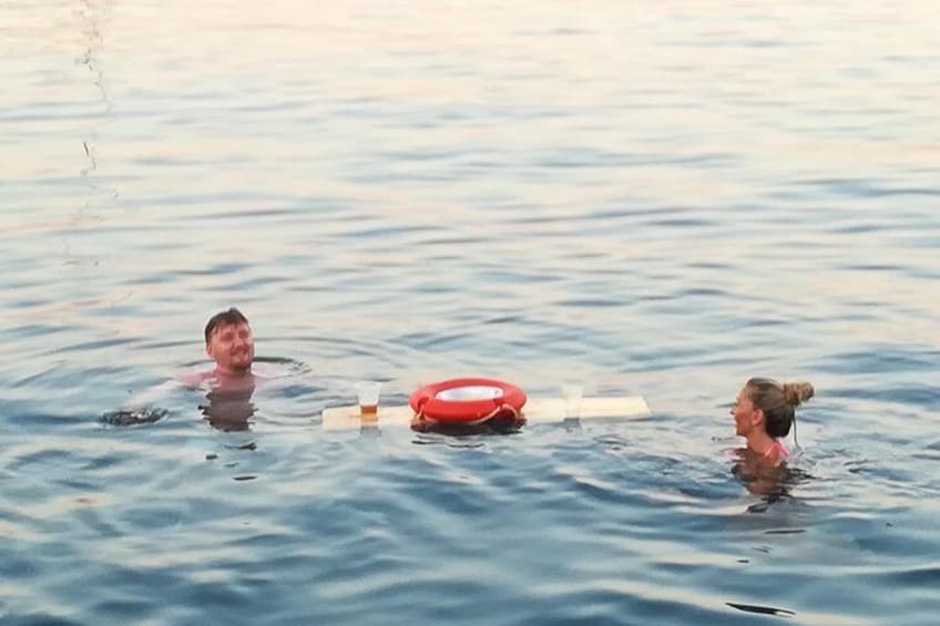 Sunset Cruise with a Swimming Stop at Kalithea Bay