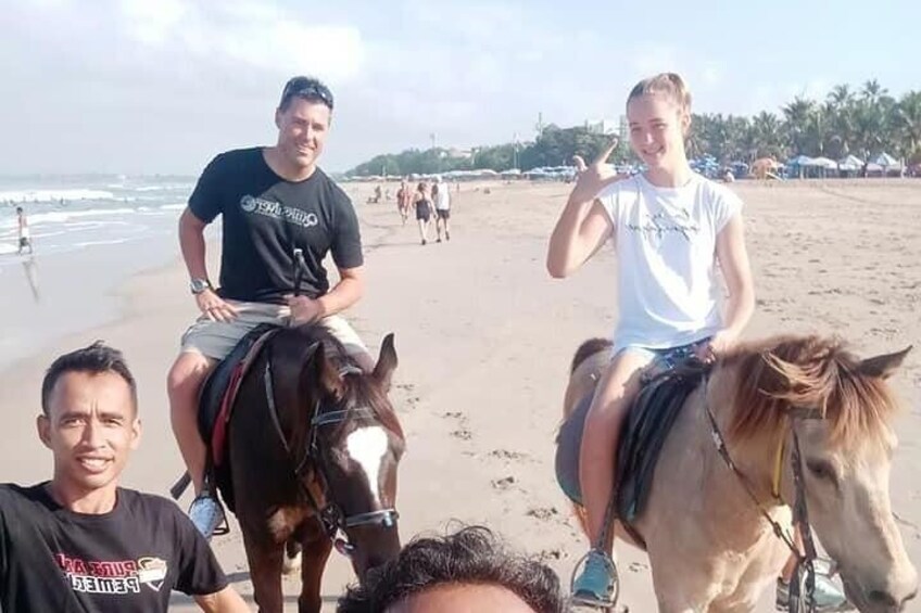 1-Hour Seminyak Beach Horse Riding