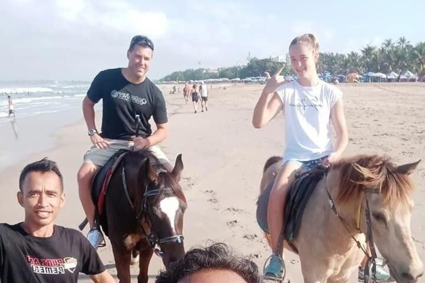1-Hour Seminyak Beach Horse Riding