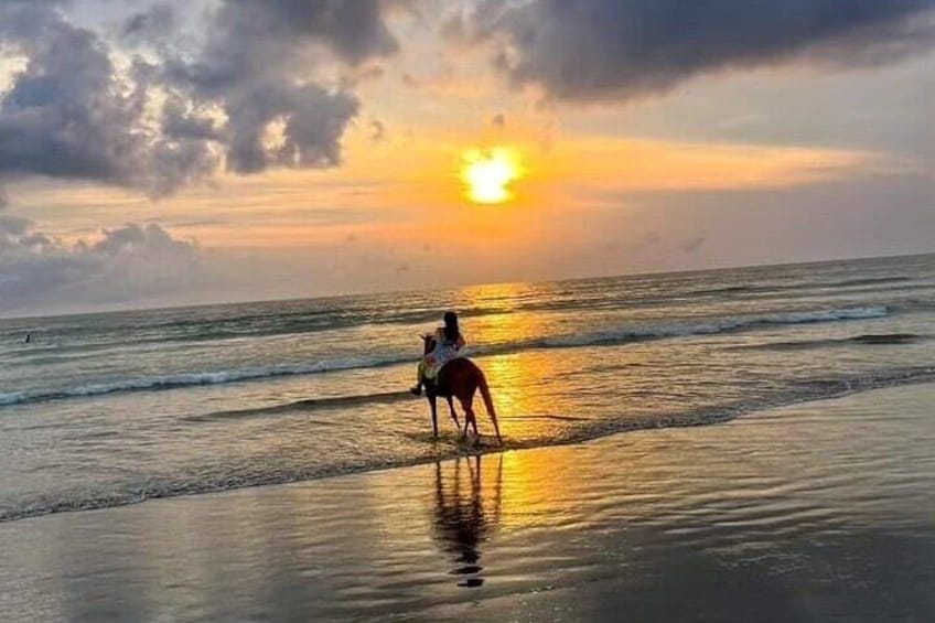 Seminyak Beach Horse Riding in the most beautyfull beach In bali