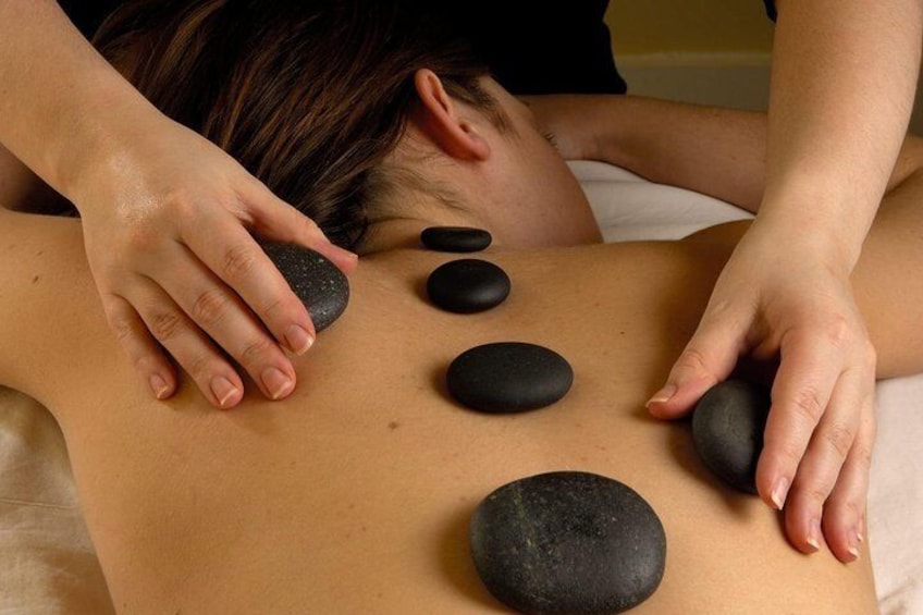 Warm stone Massage At Bali Luxury Spa