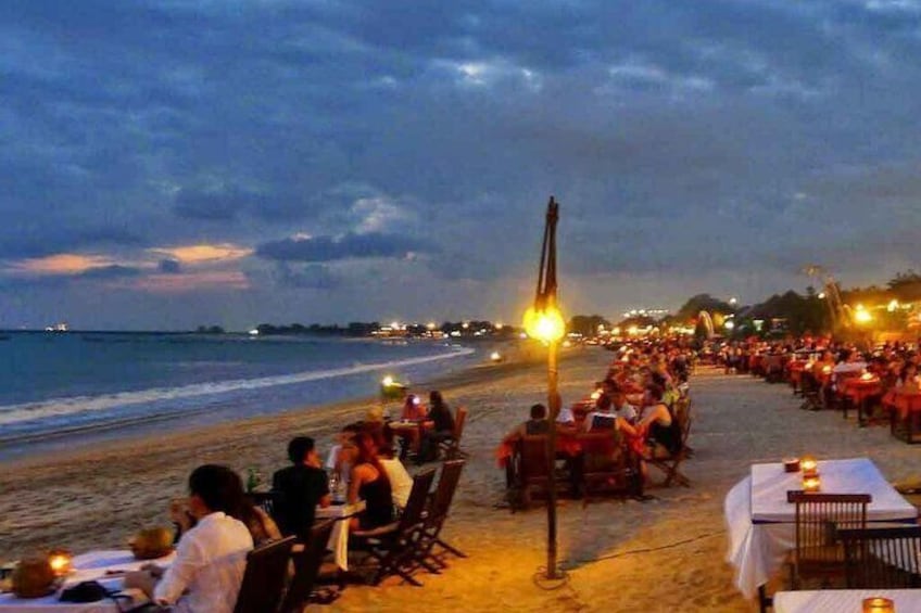 Seafood Romatict Dinner In Jimbaran Beach Bali