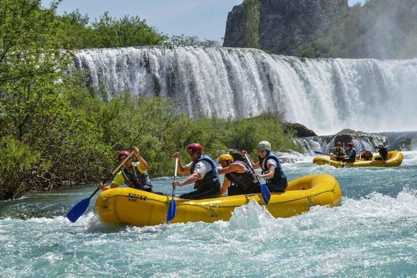 Rafting activity full of adrenaline