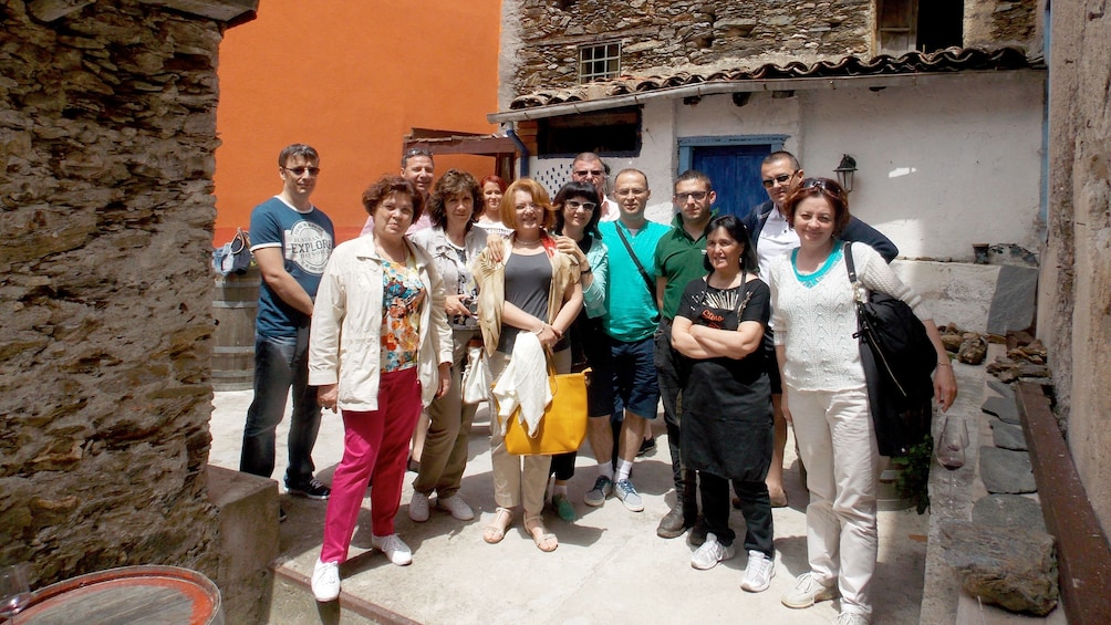 Group on tour of Barbagia during the day 