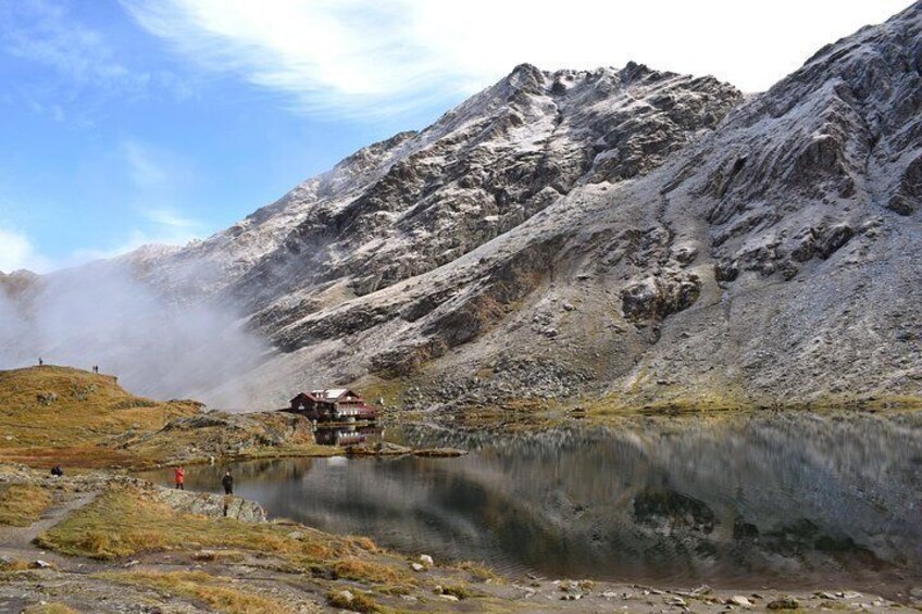 Balea Lake on Transfagarasan road