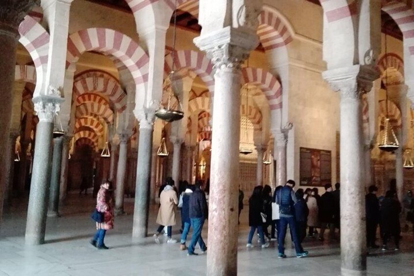 Trip from Malaga to Cordoba visiting the Mosque.