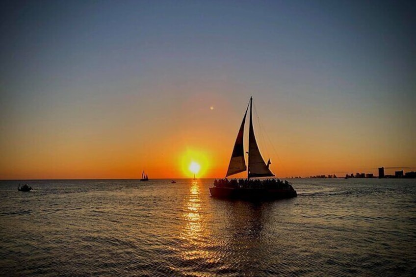 Sunset & Dolphin Catamaran Cruise in Panama City Beach