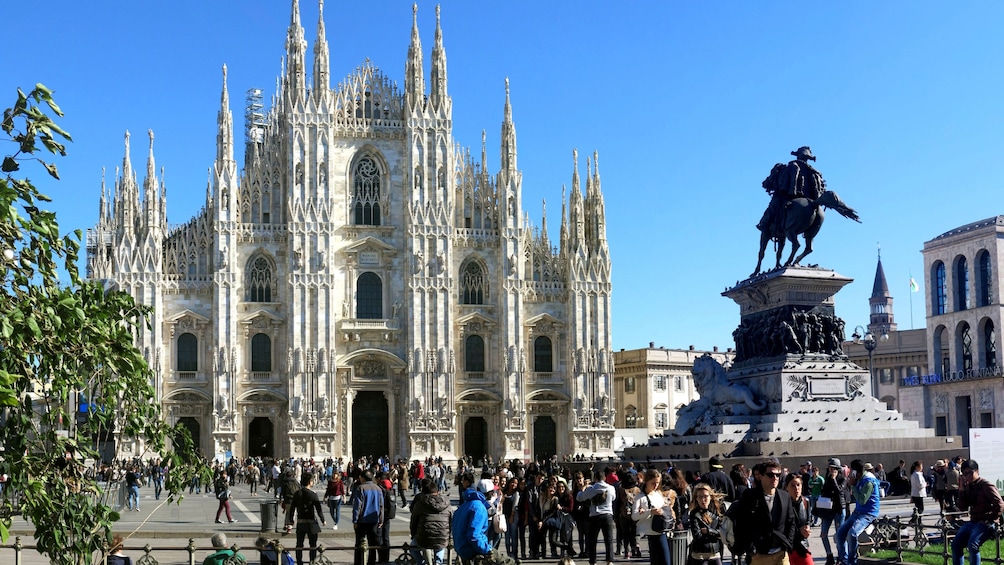 Milan Cathedral plaza in Italy
