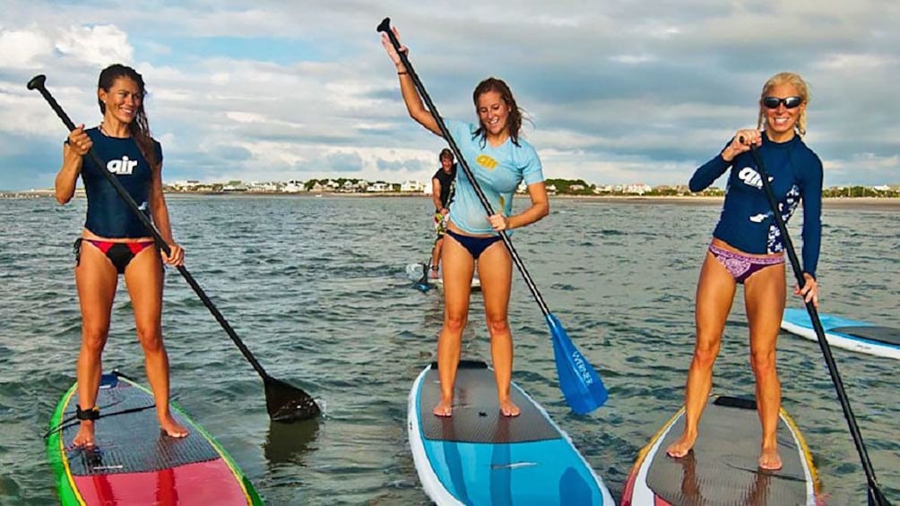 Paddle boarding group in Los Cabos