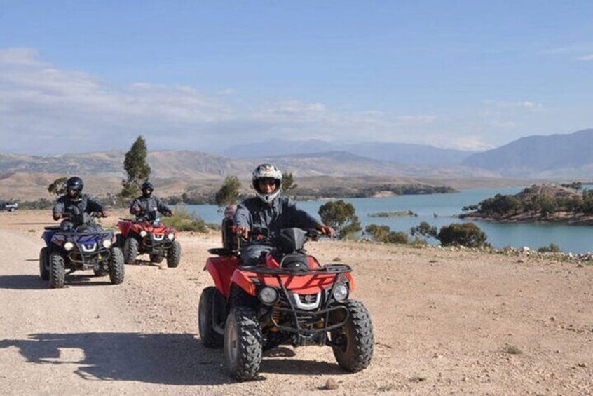 Half day quad in lake Lalla takerkoust