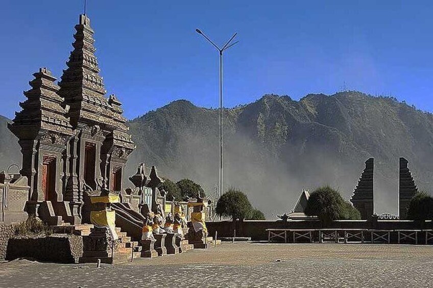 Luhur Poten temple in the caldera - mount Bromo